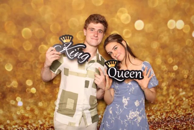 Gold Sparkle photo booth backdrop